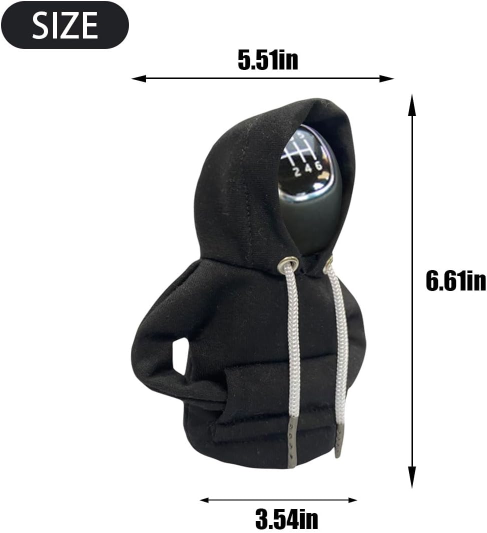 Car Gear Shift Hoodie, Fashionable Gear Shift Knob Cover, Mini Hoodie for Auto Shifter, Auto Interior Cute Gadgets, Universal Car Decoration Accessories