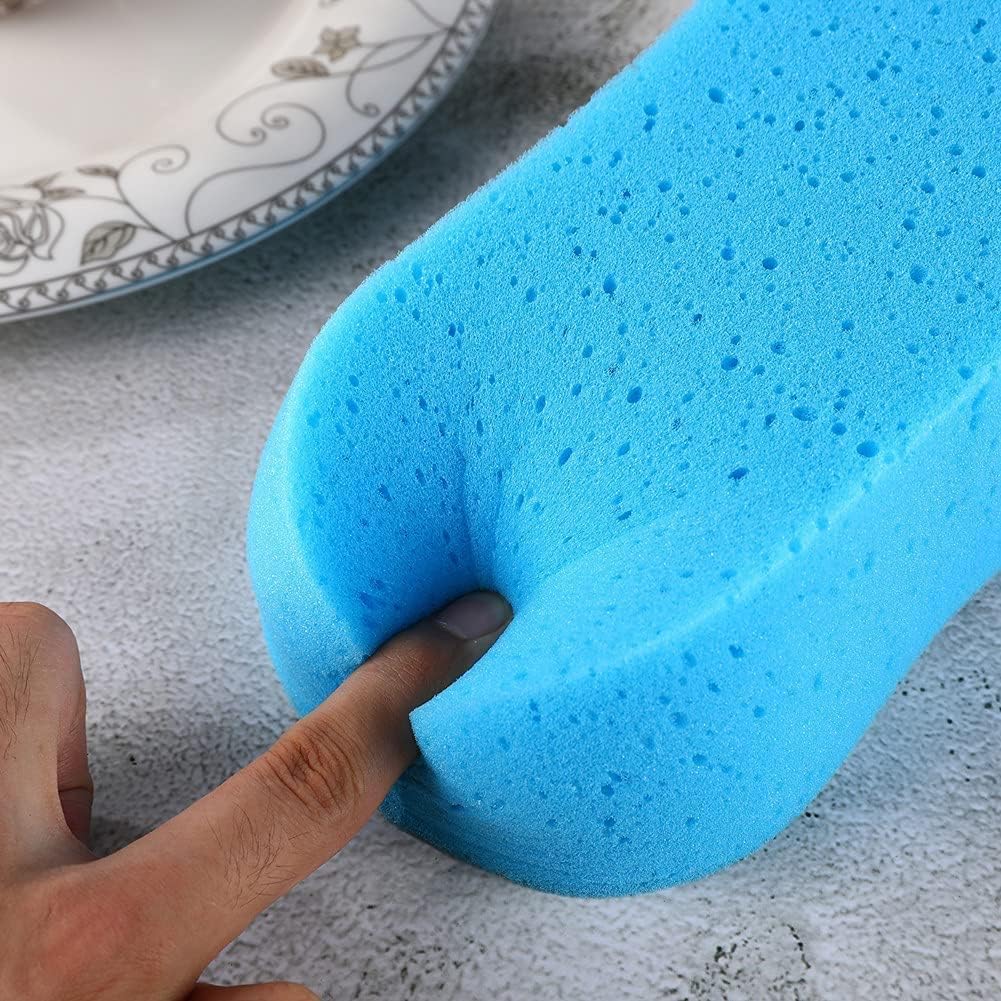 Car Wash Sponge, 3 Pack Extra Thick Large Colorful Cleaning Sponge Multi-Purpose for Bathroom Kitchen Bike Boat (Random 3-Color Mix)