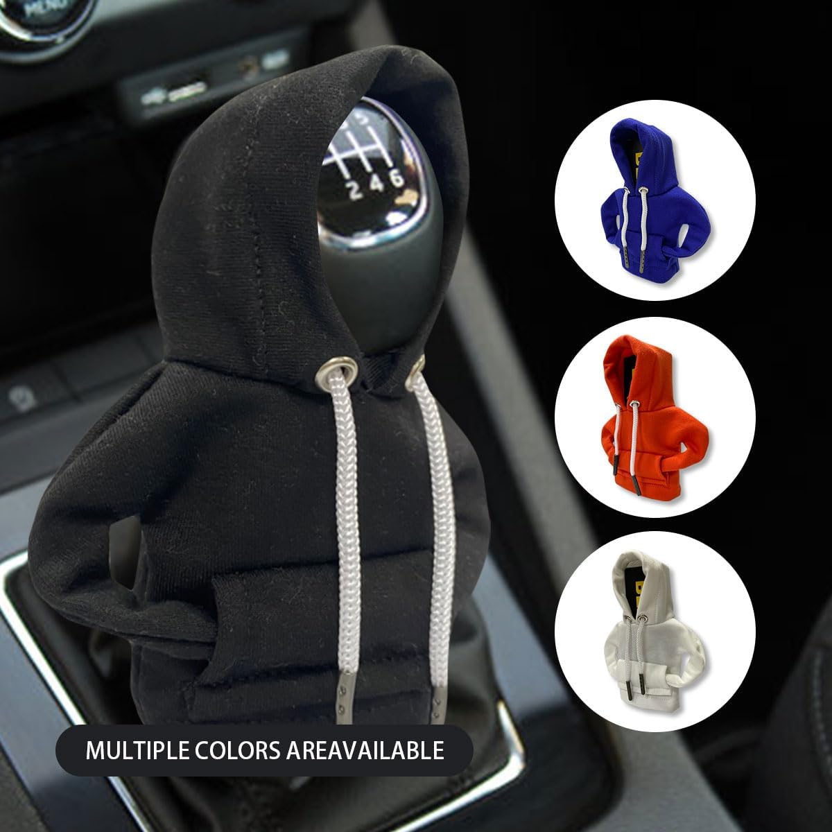 Car Gear Shift Hoodie, Fashionable Gear Shift Knob Cover, Mini Hoodie for Auto Shifter, Auto Interior Cute Gadgets, Universal Car Decoration Accessories