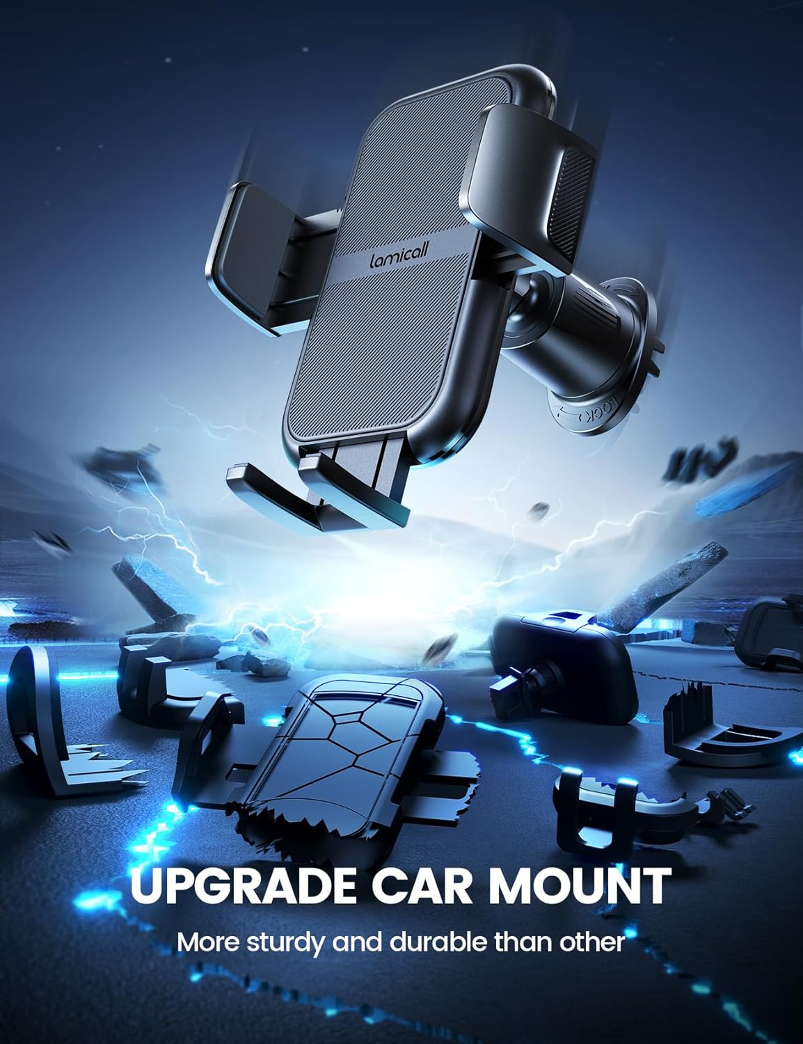 2024 Wider Clamp & Metal Hook Car Phone Holder Vent [Thick Cases Friendly] Phone Holders for Your Car Mount Automobile Hands Free Cradle Air Vent for iPhone 16 15 14 13 Pro Max Smartphone