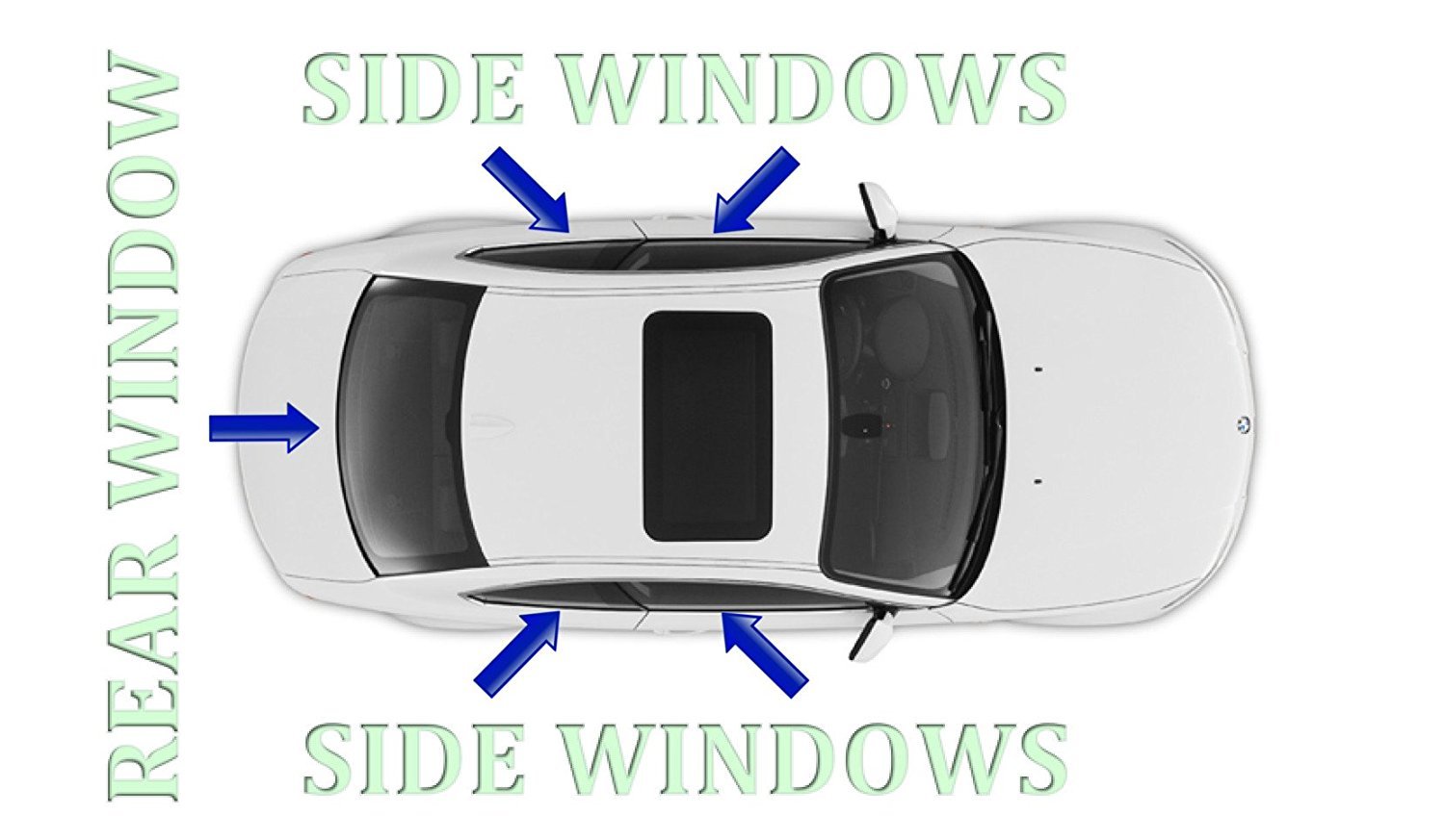 Autotech Park Precut Window Tinting Film for 2011-2015 Kia Optima Sedan