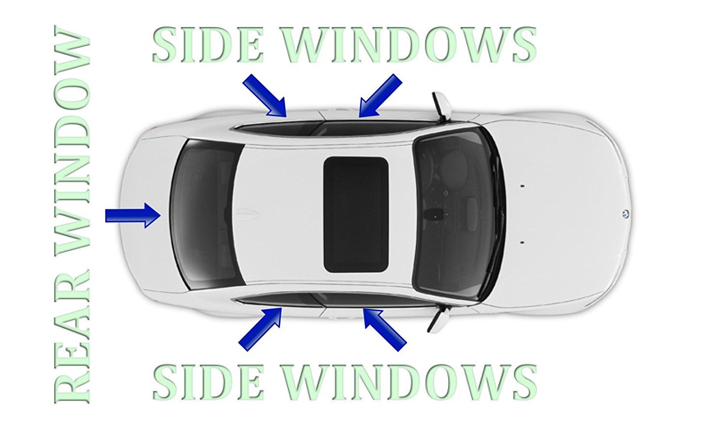 Front Sides Precut Honda Civic Coupe Window Tint Kit 